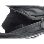 Prada Handbag Tessuto Black Nylon Triangle Logo Plate — view 5