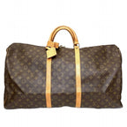 Louis Vuitton Keepall 60 Monogram Boston Bag Canvas
