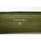 Chanel Wallet Medium Quilted Caviar Leather Moss Green — view 2