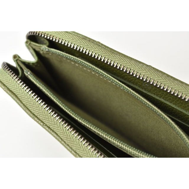 Chanel Wallet Medium Quilted Caviar Leather Moss Green — view 3