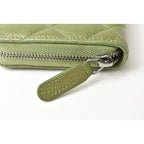 Chanel Wallet Medium Quilted Caviar Leather Moss Green — view 6