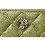 Chanel Wallet Medium Quilted Caviar Leather Moss Green — view 7