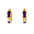 Hermes Earrings Olympe Anemone Gold Hardware Purple Pair Of Accessories