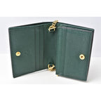 Gucci Mini Wallet Fold Zumi Chain in Dark Green — view 2