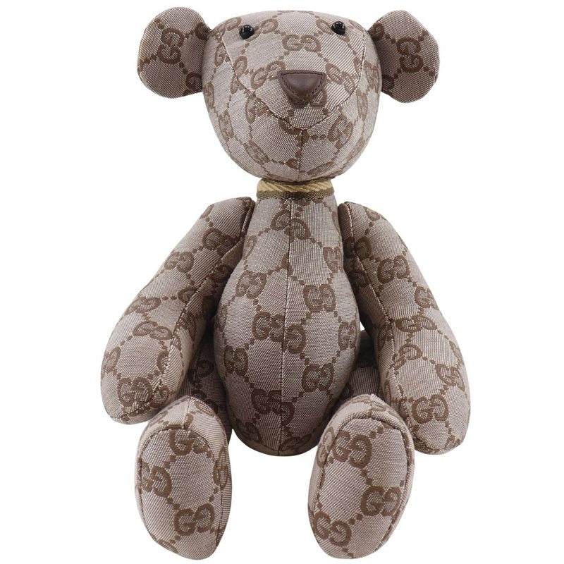 Gucci Bear GG Canvas Brown Stuffed Toy