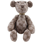 Gucci Bear GG Canvas Brown Stuffed Toy