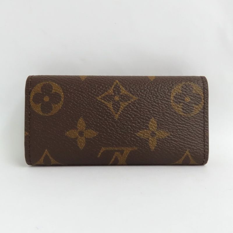 Louis Vuitton Key Case Multicles 4 Monogram Brown Gold Hardware — view 2