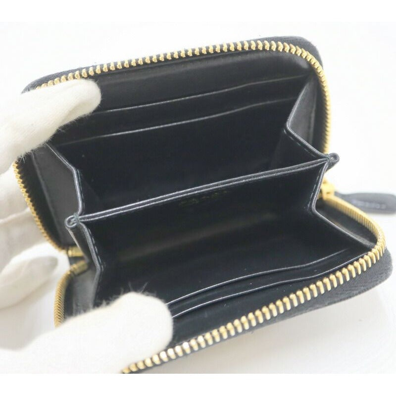 Prada Coin Case Leather Black Gold — view 4