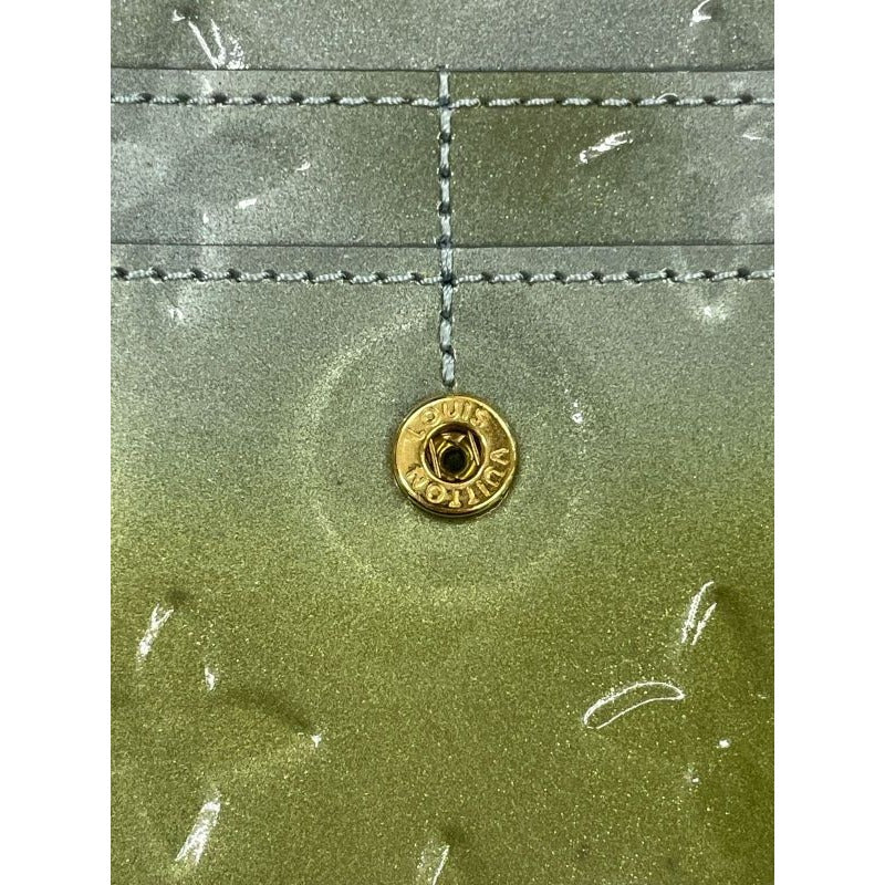 Louis Vuitton Monogram Vernis Portefeuille Sarah Long Wallet Givre Green — view 8