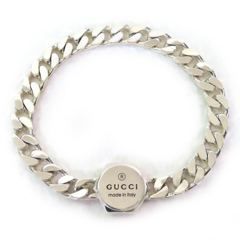 Gucci Trademark Bracelet AG 925 Logo Bangle Accessory Silver 16 — view 2
