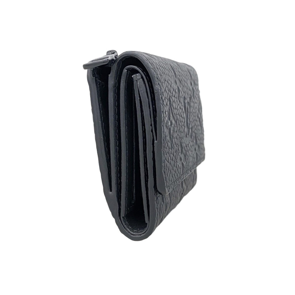 Louis Vuitton Trifold Wallet Monogram Taurillon Portefeuille Pilot Noir — view 2