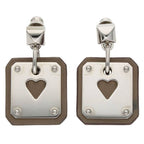 Hermes Asdecourt PM Engraved with Z Heart Motif Earrings — view 2