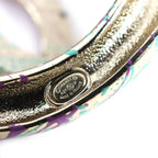 Chanel CC Logo Hair Tie Purple Green Gold — view 4