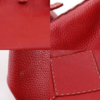 Fendi Selleria Leather Red Handbag — view 8