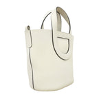 Hermes Handbag in the Loop 18 Taurillon Clemence New White Gold — view 2