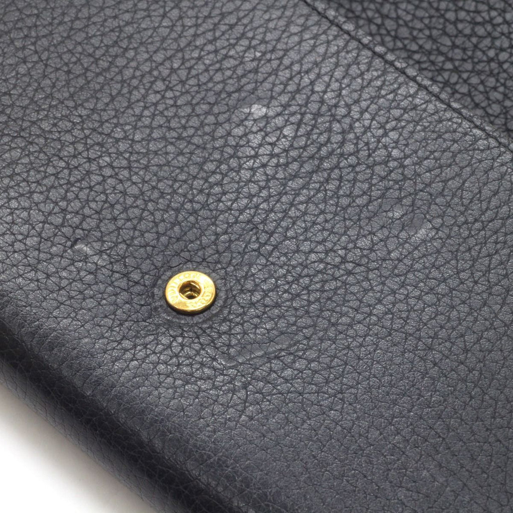 Louis Vuitton Taurillon Portefeuille Capucines Long Wallet Black — view 5