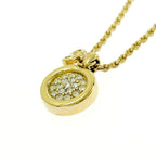 Christian Dior GP Rhinestone CD Logo Necklace Gold — view 4