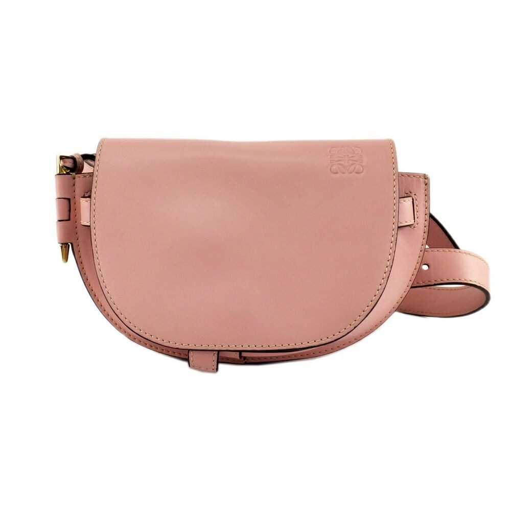 Loewe Gate Dual Mini Shoulder Bag Pink Leather