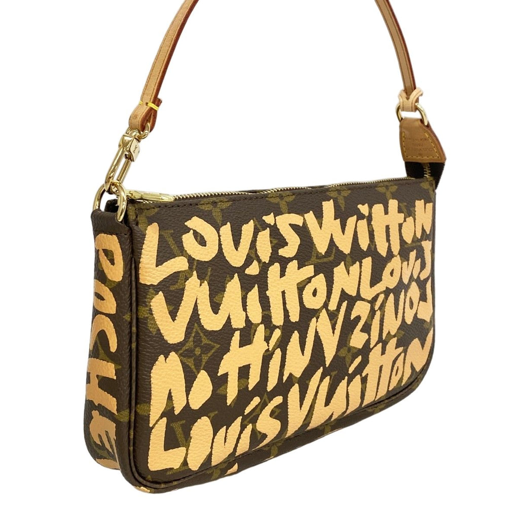 Louis Vuitton Pouch Monogram Graffiti Pochette Peach — view 2