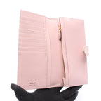 Prada Bifold Wallet Saffiano Tab Triangle Logo Light Pink — view 3