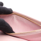 Prada Bifold Wallet Saffiano Tab Triangle Logo Light Pink — view 5