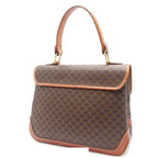 Celine Macadam Pattern Top Hand Brown Vintage Handbag — view 2