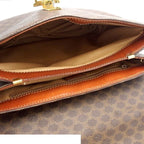 Celine Macadam Pattern Top Hand Brown Vintage Handbag — view 4