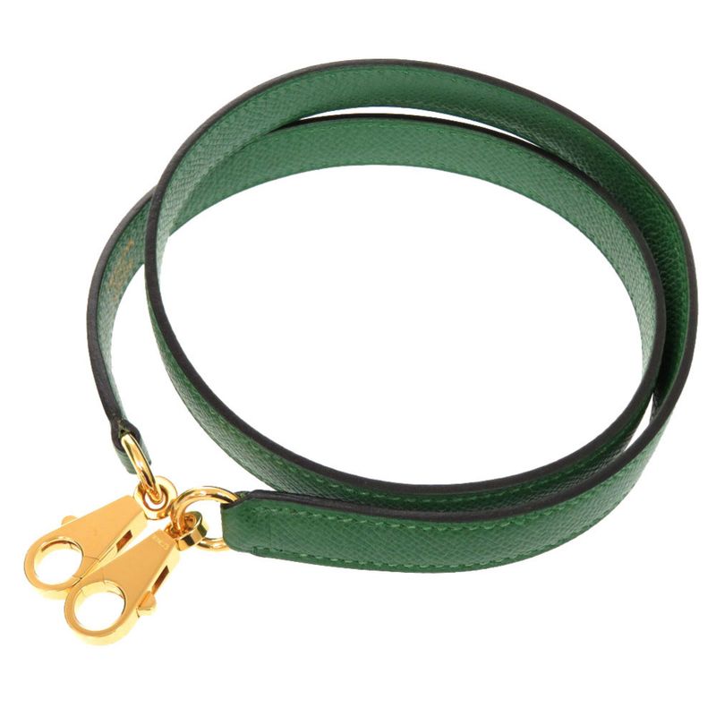 Hermes Macpherson Courchevel Vert Gold Hardware 2-Way Handbag Green — view 8