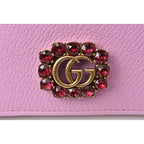 Gucci Mini Wallet Coin Case Fold GG Marmont Rhinestone — view 8