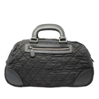 Chanel Paris New York Klein Boston Bag Gray Nylon Leather