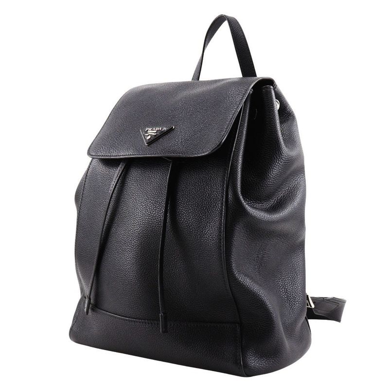 Prada Backpack 1 Bz007 Calf Black Daypack — view 2