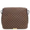 Louis Vuitton Shoulder Bag Bastille Damier Canvas Ebene Gold Brown