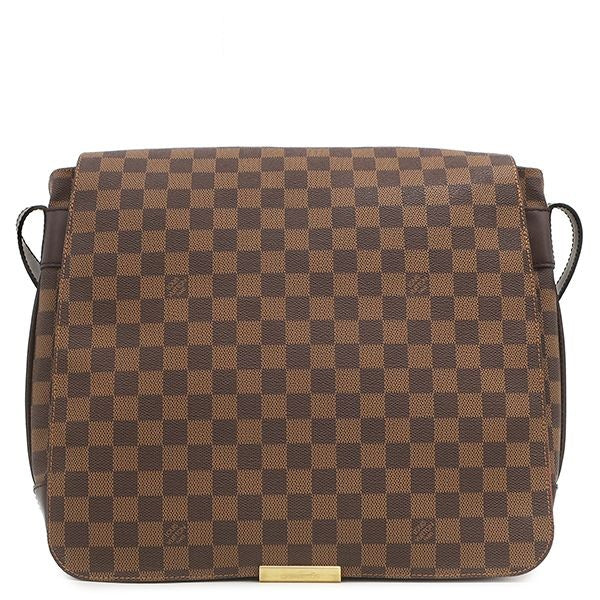 Louis Vuitton Shoulder Bag Bastille Damier Canvas Ebene Gold Brown