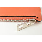 Loewe Clutch Bag Second Pouch Lamb Leather Anagram Coral — view 3