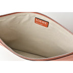 Loewe Clutch Bag Second Pouch Lamb Leather Anagram Coral — view 5