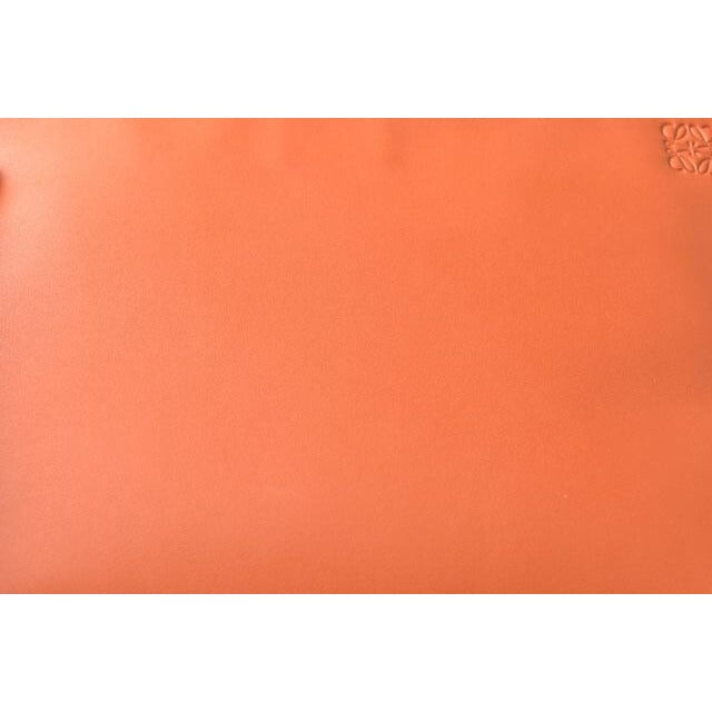 Loewe Clutch Bag Second Pouch Lamb Leather Anagram Coral — view 8