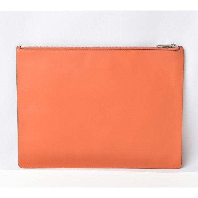 Loewe Clutch Bag Second Pouch Lamb Leather Anagram Coral