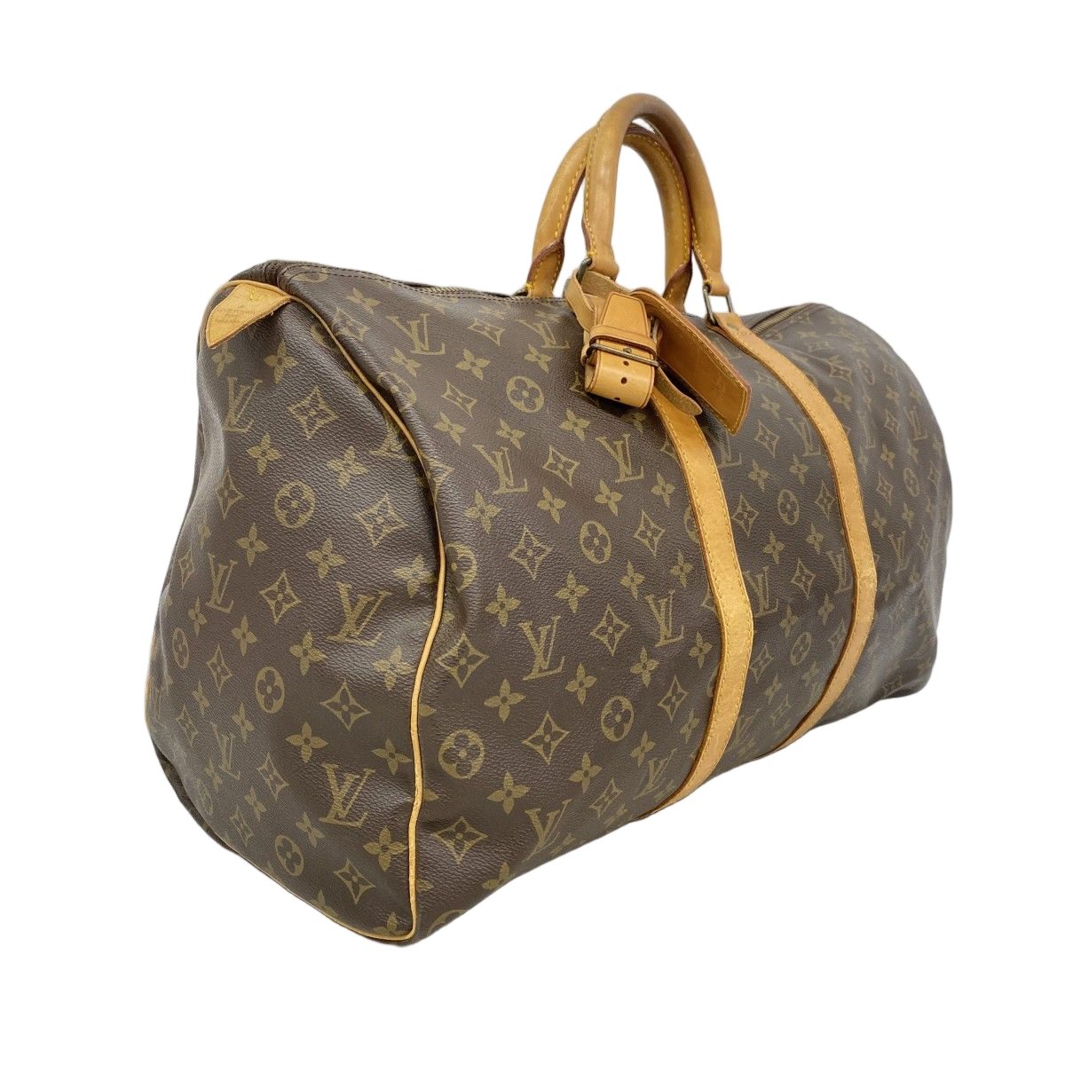 Louis Vuitton Boston Bag Monogram Keepall 50 Brown — view 2