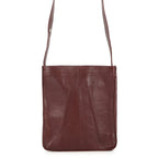 Hermes Shoulder Bag Tu de Bordeaux Silver Leather