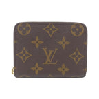 Louis Vuitton Monogram Zippy Coin Purse Brown Marron