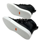 Hermes Hanky Sneakers Shoes Leather Black Silver Studded High Cut — view 6