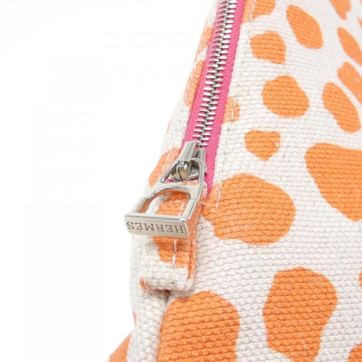 Hermes Jeu Dans la Jungle GM Pouch Tangerine — view 4