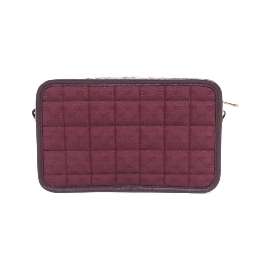 Gucci Shoulder Bag Leather Canvas — view 2