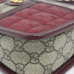 Gucci Shoulder Bag Leather Canvas — view 3