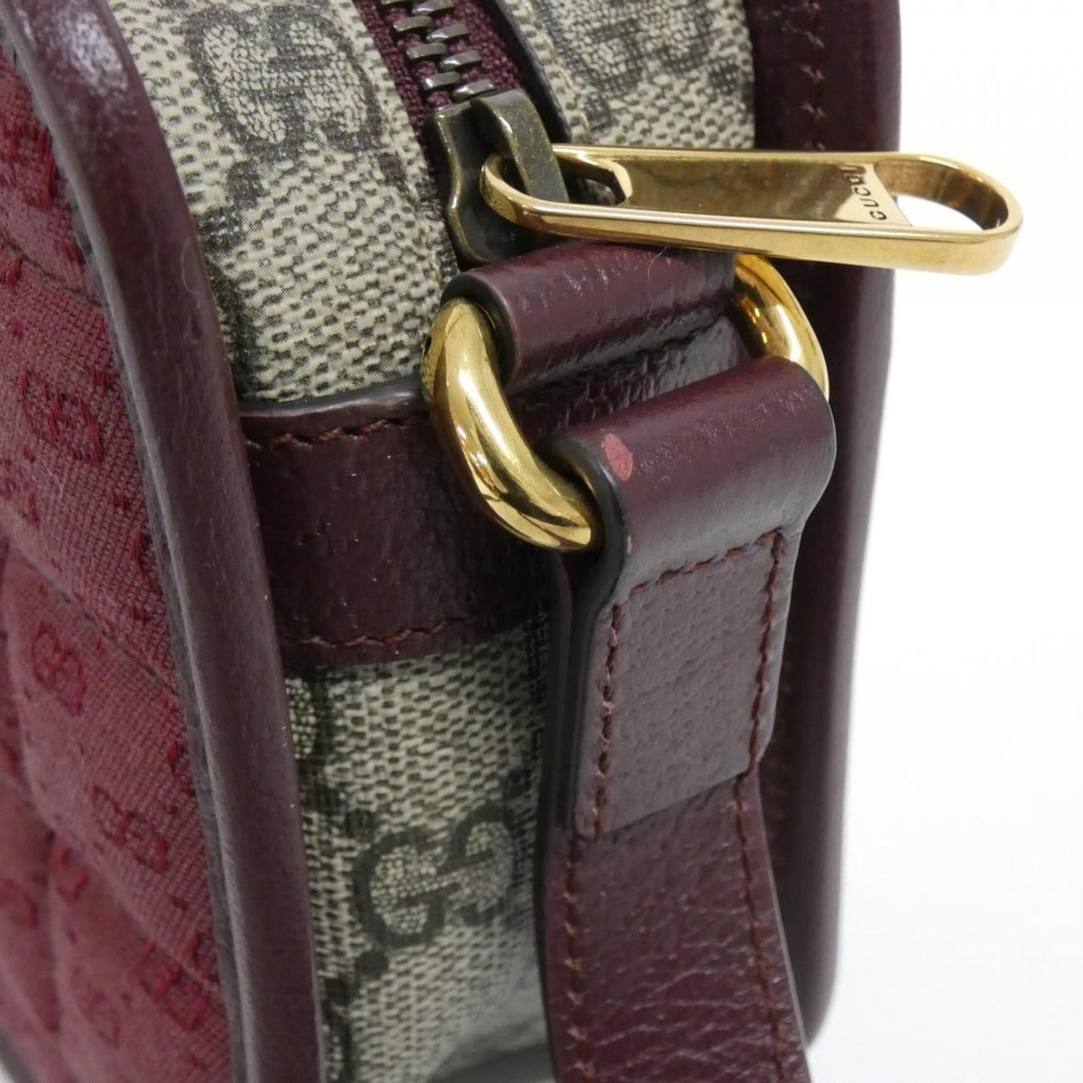 Gucci Shoulder Bag Leather Canvas — view 7
