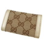 Gucci Key Case Beige Champagne GG Canvas Key Holder — view 2