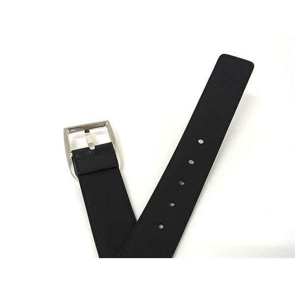 Gucci Leather Silver Hardware Belt Size 85.34 Black — view 3