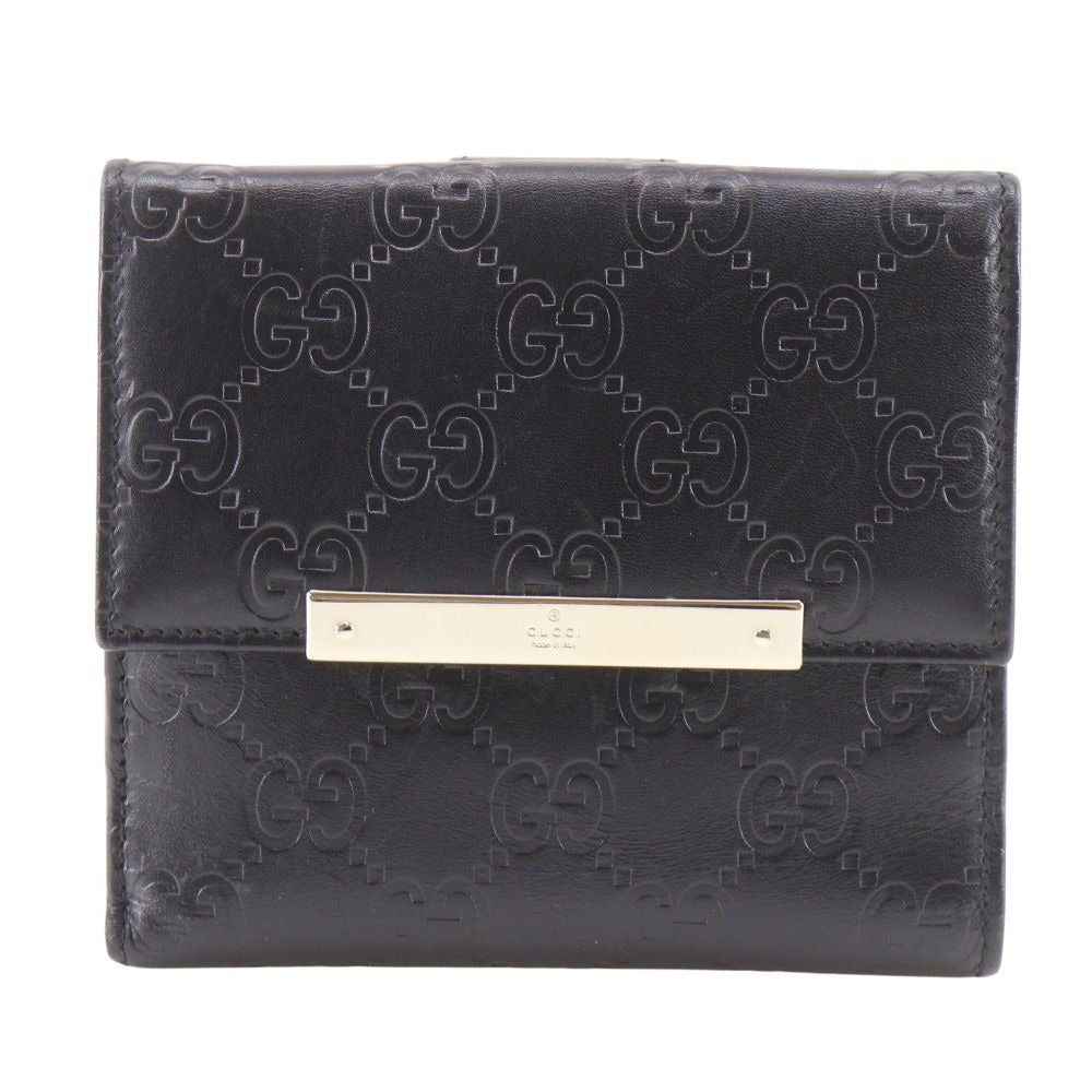 Gucci GG Guccissima Leather Black Bifold Wallet