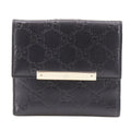 Gucci GG Guccissima Leather Black Bifold Wallet