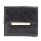 Gucci GG Guccissima Leather Black Bifold Wallet